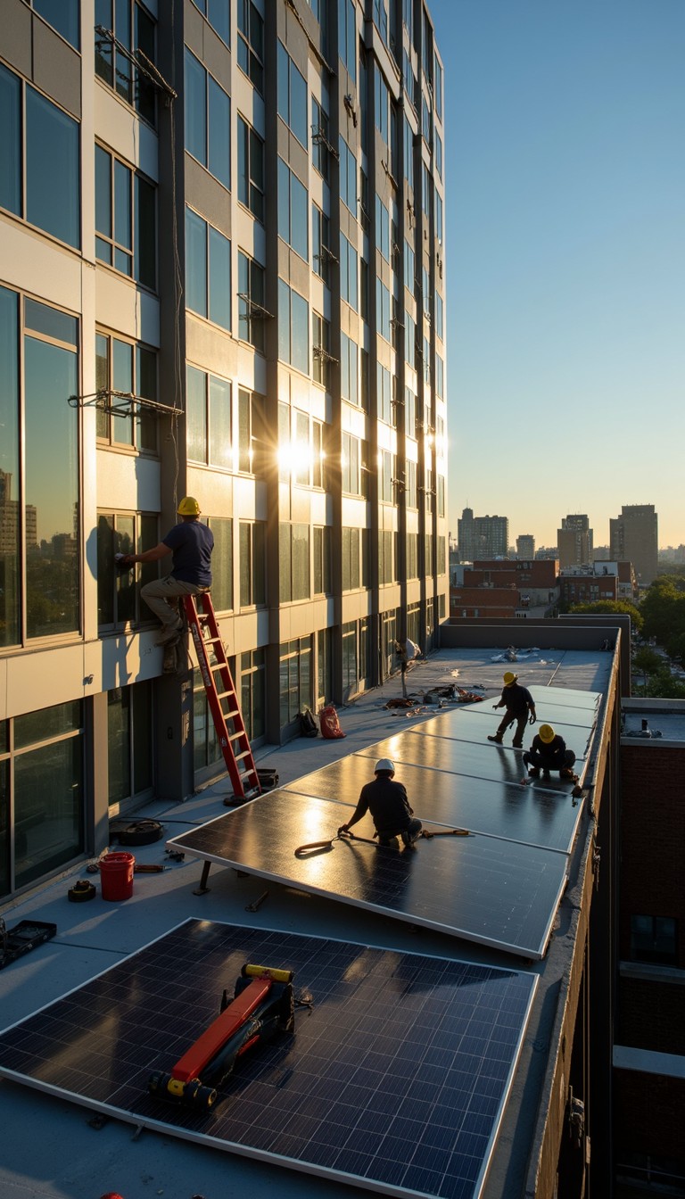 Free Rooftop workers sunset Image - Rooftop, Construction, Workers ...