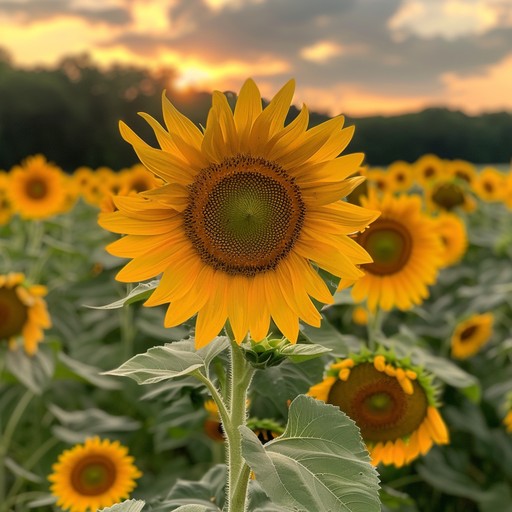 Free Sunset Sunflower Field Image - Sunset, Sunflower, Field | Download ...