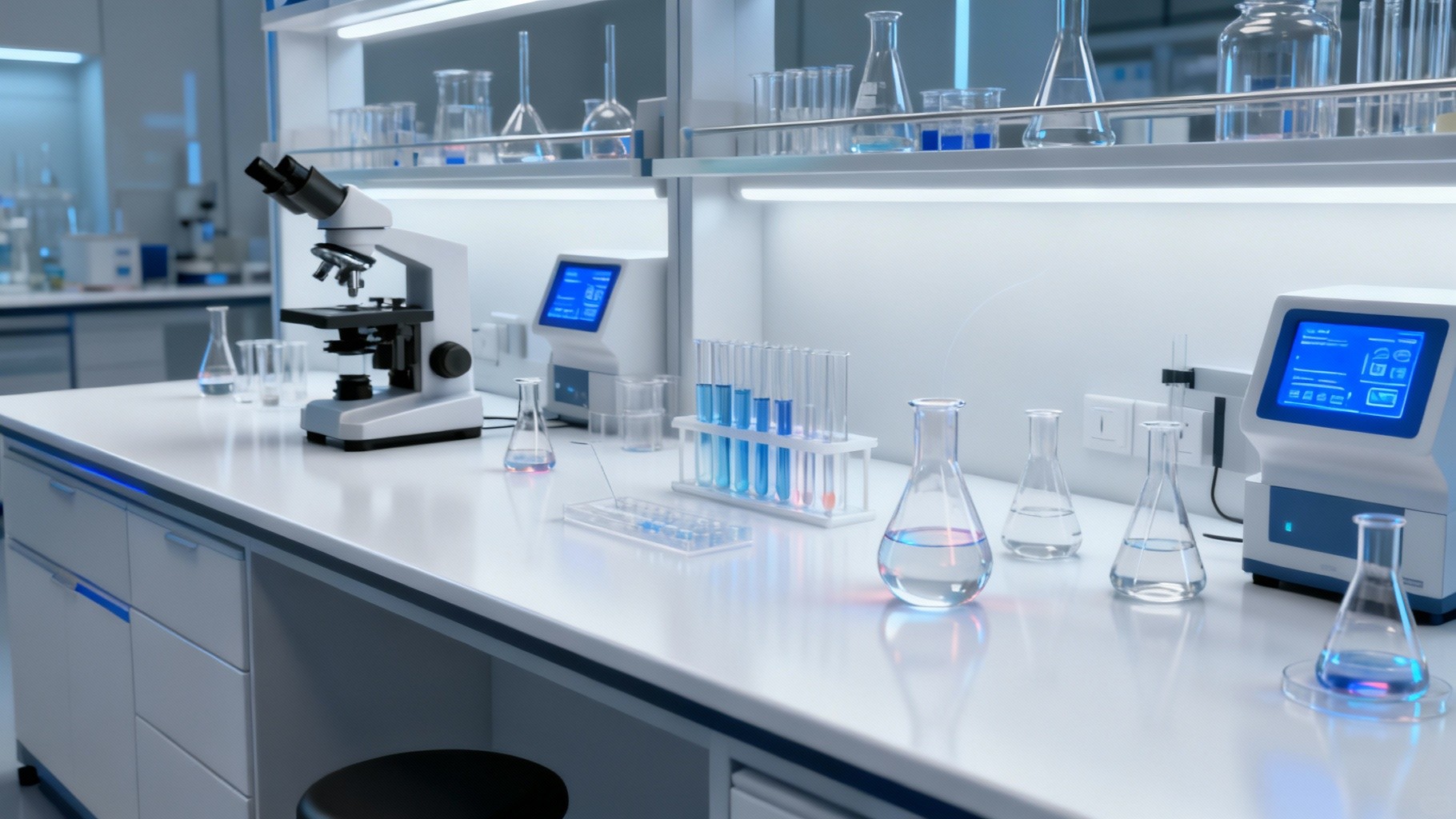 Free Modern Laboratory Workspace Image - Laboratory, Science ...