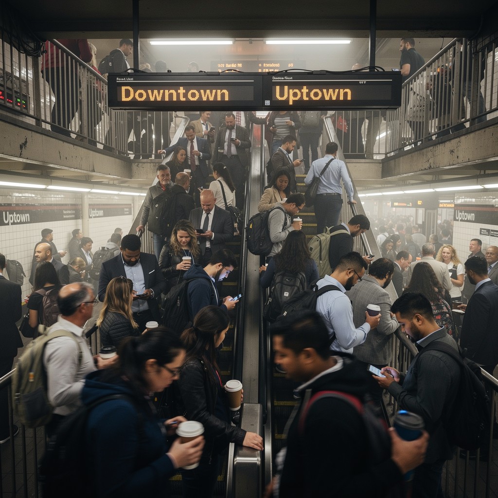 Free Rush Hour Chaos Image - Subway, Commuters, Crowded | Download at ...