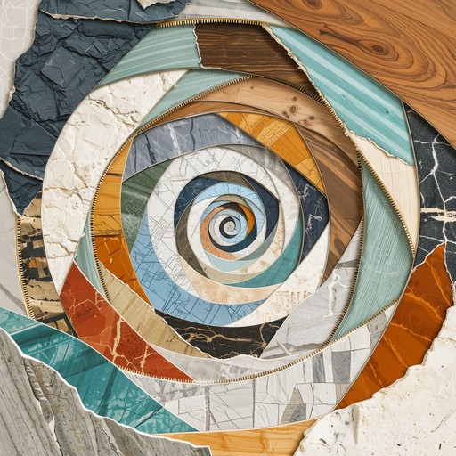 Free Spiraling Textural Mosaic Image - Spiral, Mosaic, Textural ...