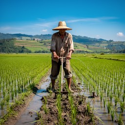 Filthy Rice Farmer Free Farmer Tills Rice Image - Farmer, Agriculture, Rice | Download at ...