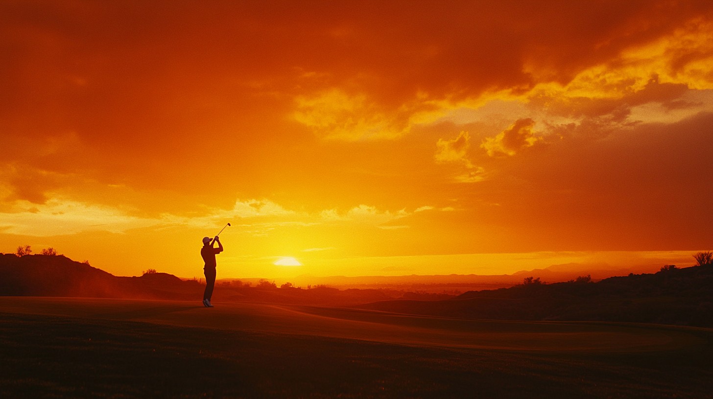 Free Sunset Golf Swing Image - Sunset, Golfer, Golf | Download at StockCake
