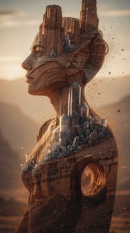 Free Stone Becomes Human Image - Surreal, Portrait, Profile | Download ...