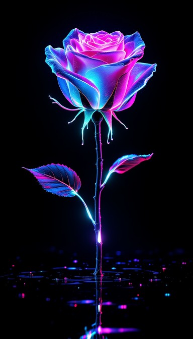 Free Neon Cyberpunk Roses Image - Neon, Cyberpunk, Roses | Download at ...