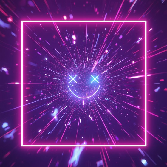 Free Digital Happiness Explosion Image - Cyberpunk, Neon, Smile ...