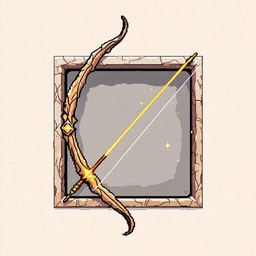 Download Mystical Wooden Bow Image - Bow, Wooden, Pixel | StockCake