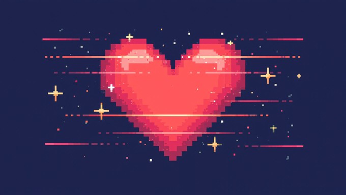 Free Pulsing Pixel Heart Image - Pixel, Heart, Retro | Download at ...