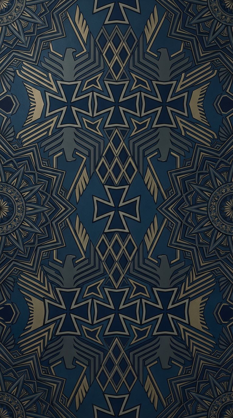 Free Prussian Geometric Elegance Image - Geometric, Pattern, Prussian ...