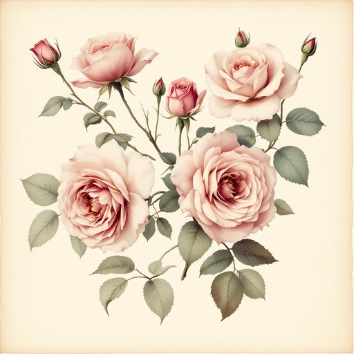 Free Vintage Rose Study Image - Botanical, Vintage, Roses | Download at ...