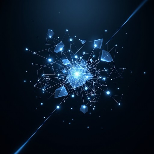Crystal Network Patterns Free Glowing Crystal Network Image - Geometric, Crystal, Network ...