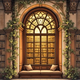 Free Sunlit Library Window Image - Library, Window, Arch | Download at ...