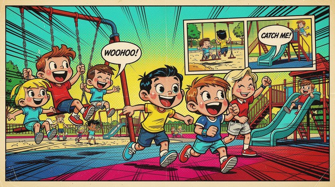 Free Playground Pop Art Image - Children, Playground, Comic | Download ...