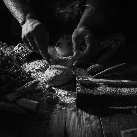 Hand Make Food Free Hands Crafting Food Image - Cooking, Monochrome, Culinary ...