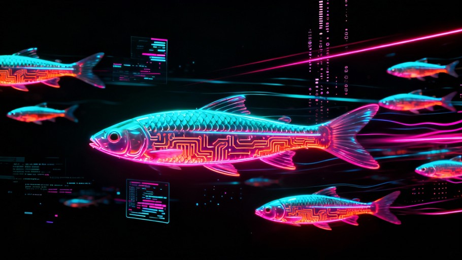 Free Neon Cyberpunk Fish Photo - Cyberpunk, Neon, Fish | Download at ...