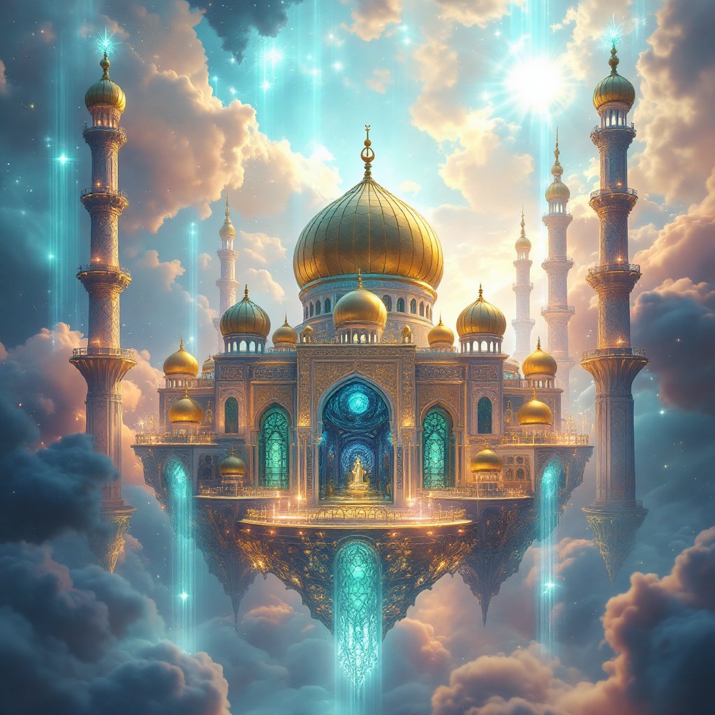 Free Celestial Mosque Ascending Image - Mosque, Minaret, Dome ...