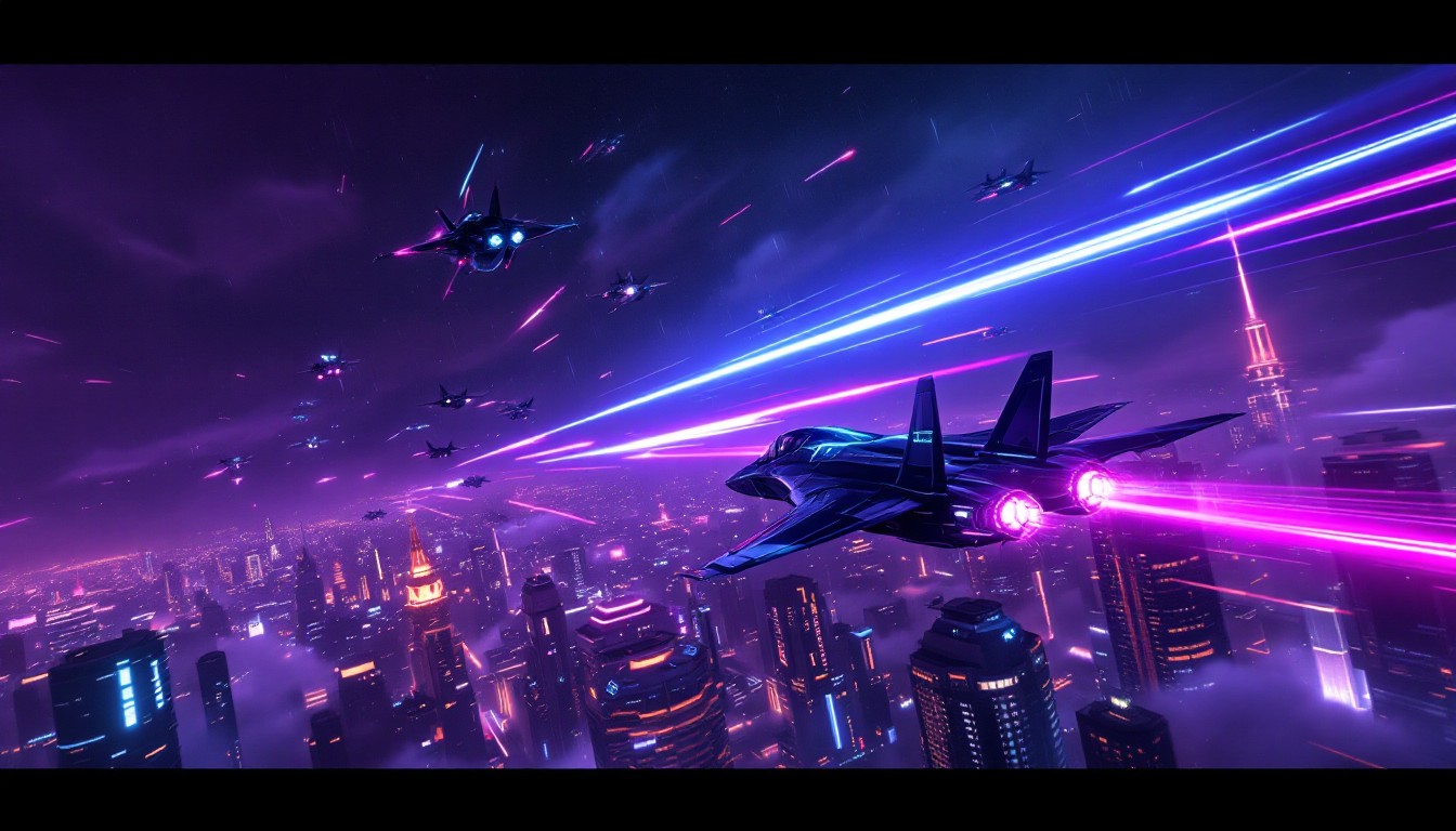 Free Neon Combat Jets Image - Cyberpunk, Aircraft, Neon | Download at ...
