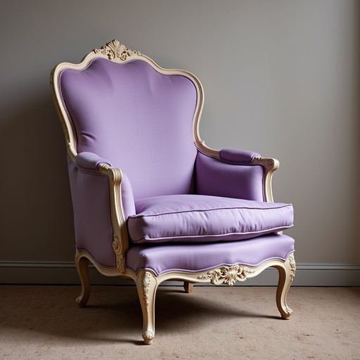 Rococ Simple Free Elegant Lavender Throne Image - Lavender, Armchair, Rococo ...
