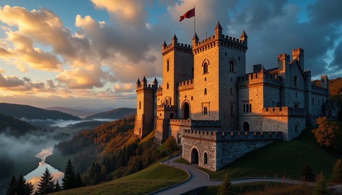 Free Majestic Medieval Castle Image - Castle, Medieval, Fortress ...