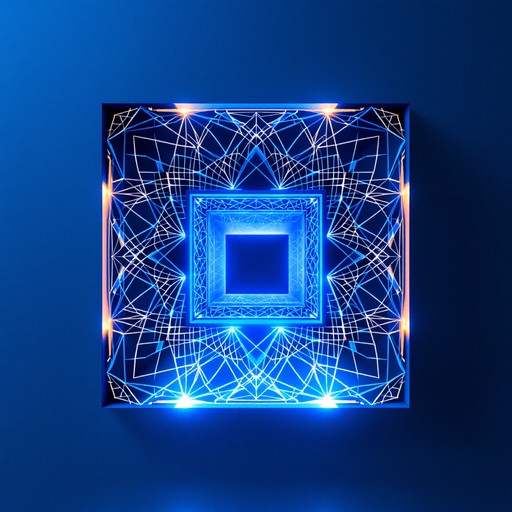 Blue Rectangular Portal Free Blue Geometric Portal Image - Arabesque, Geometric, Portal ...