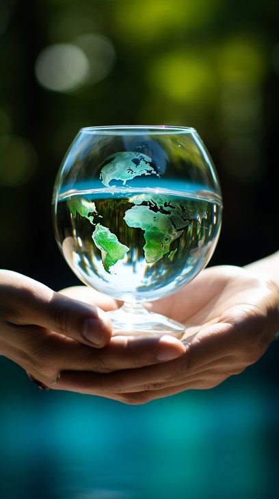 Free World in glass Image | Download at StockCake