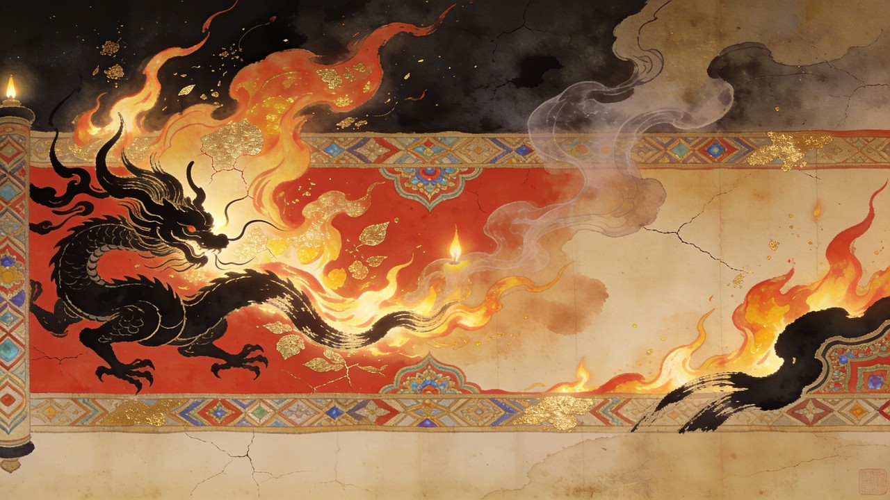 Free Dragon Fire Painting Image - Flames, Fire, Traditional | Download ...