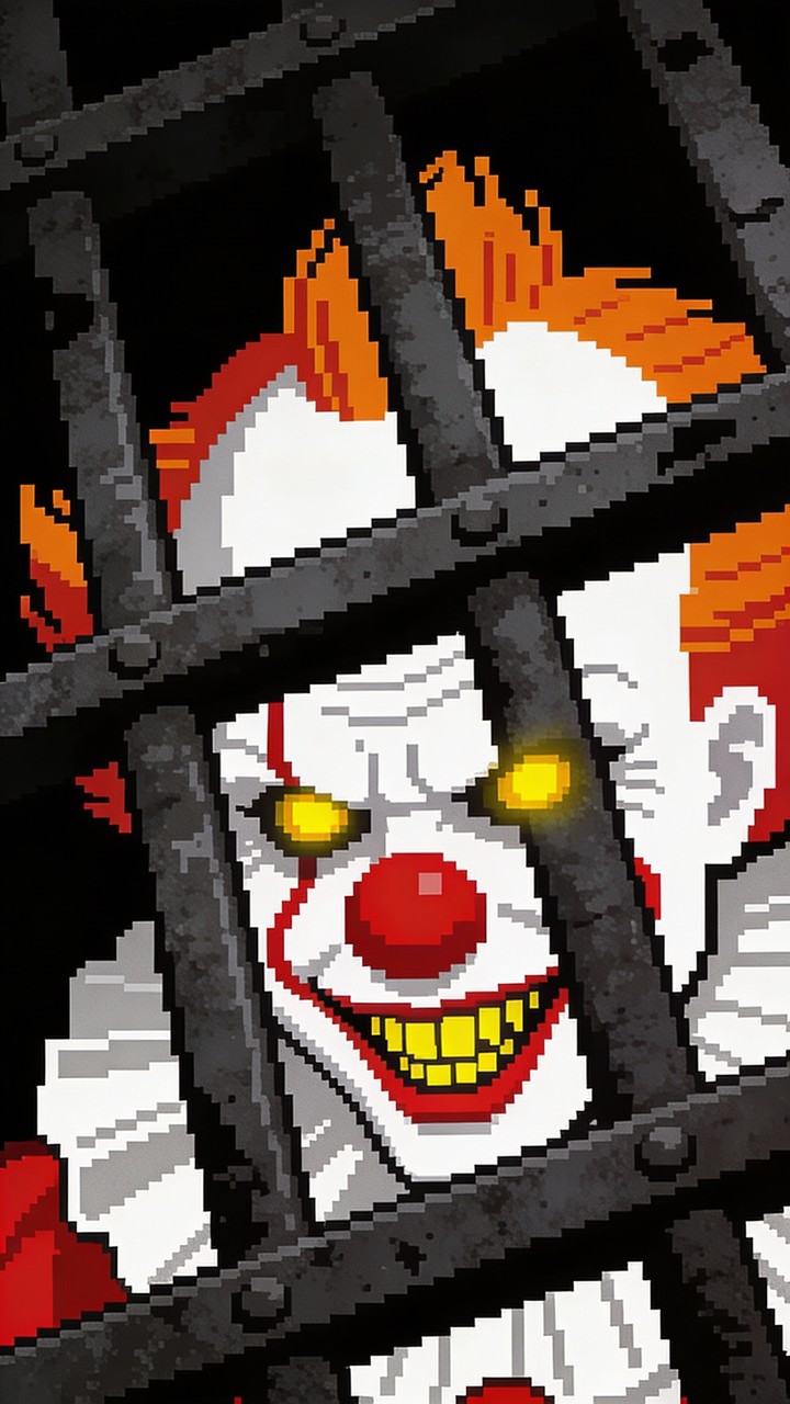 Free Pixel Terror Awaits Image - Clown, Horror, Pixel | Download at ...