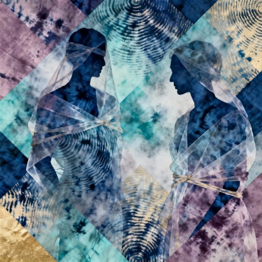 Free Rippling Indigo Profiles Image - Silhouettes, Abstract, Indigo ...