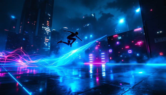 Free Neon Parkour Future Image - Parkour, Cyberpunk, Neon | Download at ...