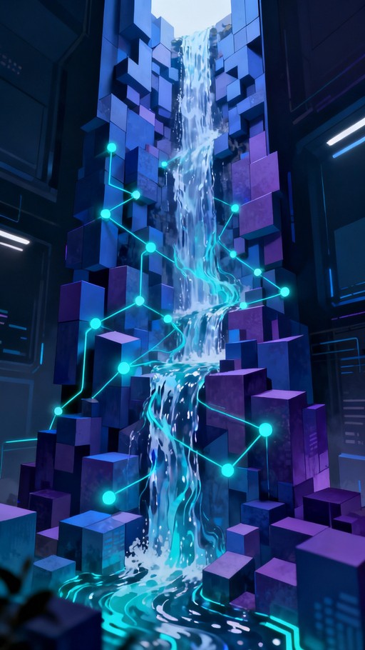 Free Digital Waterfall Flow Photo - Waterfall, Digital, Data | Download ...