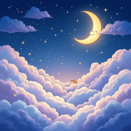 Free Dreamy Night Sky Image - Clouds, Moon, Stars | Download at StockCake