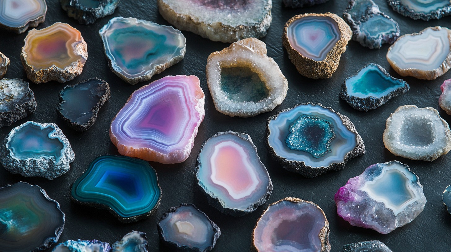 Geode Pictures Free Free Colorful geode slices Image - Geode, Crystals, Colorful | Download ...
