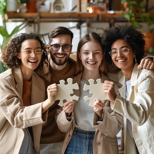 Free Teamwork Completes Puzzle Image - Teamwork, Puzzle, Friends ...