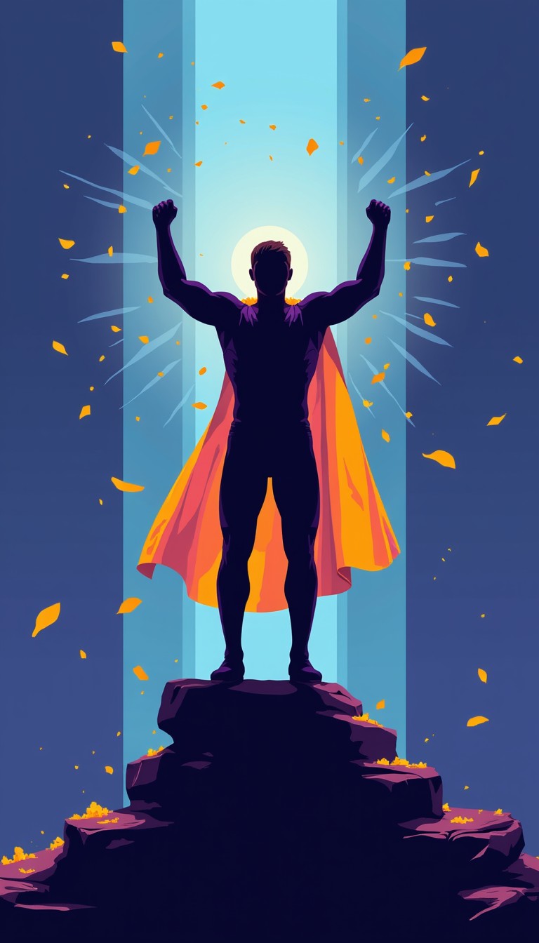 Free Victorious Pixel Hero Image - Pixelart, Hero, Silhouette ...