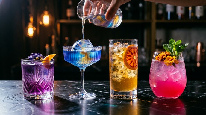 Free Colorful Cocktail Collection Image - Mixology, Beverages, Drinks ...