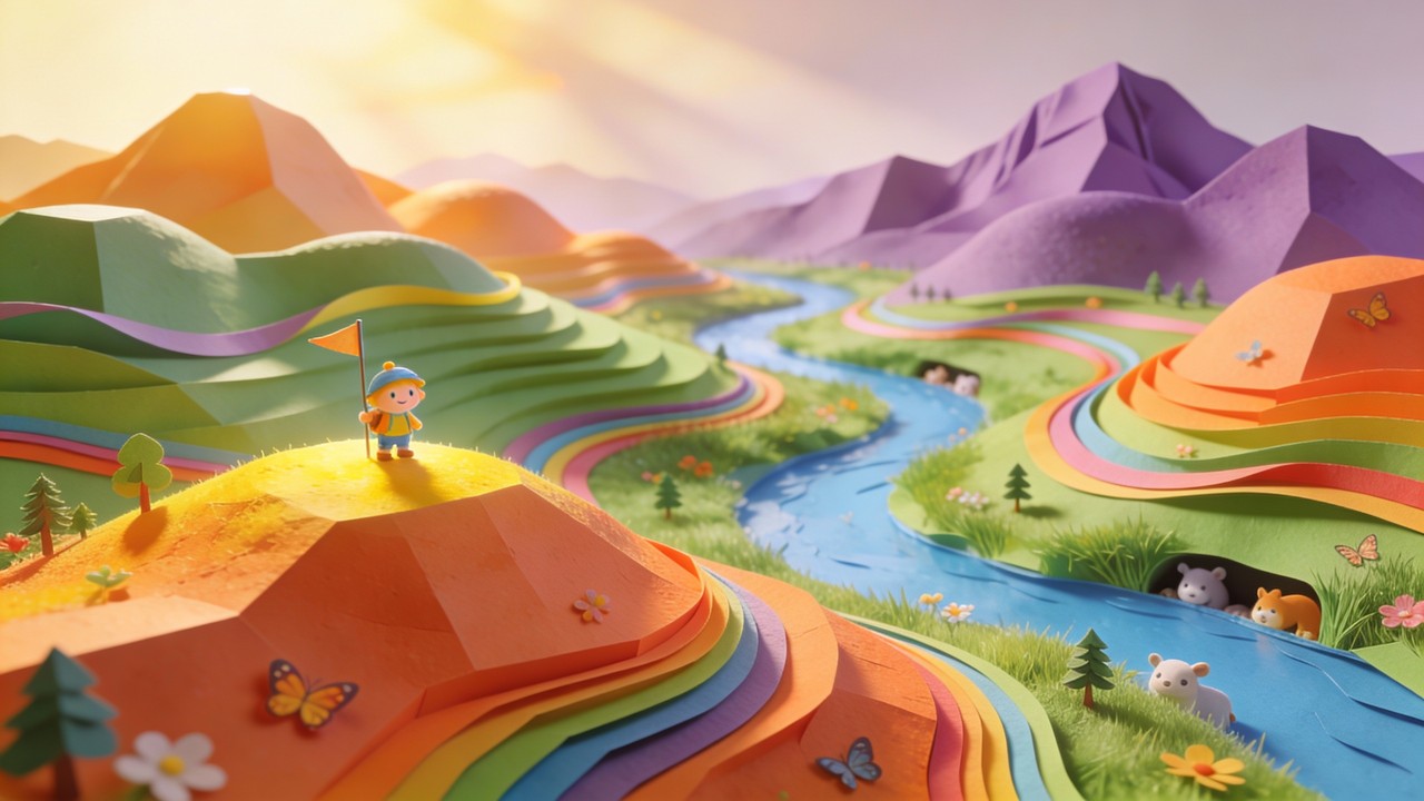 Free Colorful Landscape Adventure Image - Landscape, Illustration ...
