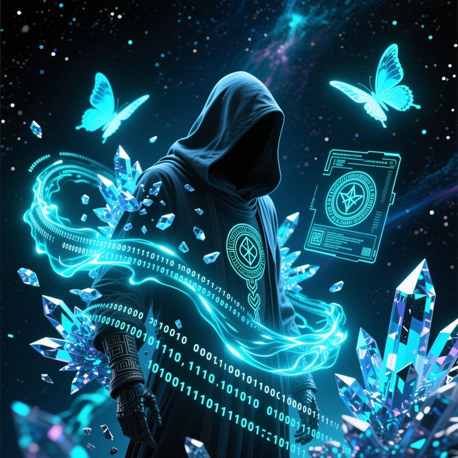 Fantasy Secret Coder Free Digital Code Sorcerer Image - Hooded, Digital, Code | Download at ...