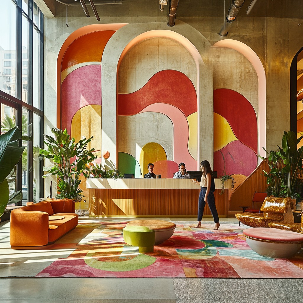 Free Colorful lobby design Image - Lobby, Colorful, Modern | Download ...