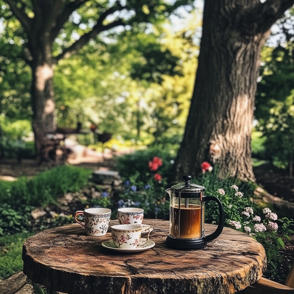 Making Tea Outdoors Free Outdoor Tea Time Image - Tea, Garden, Outdoor | Download at StockCake