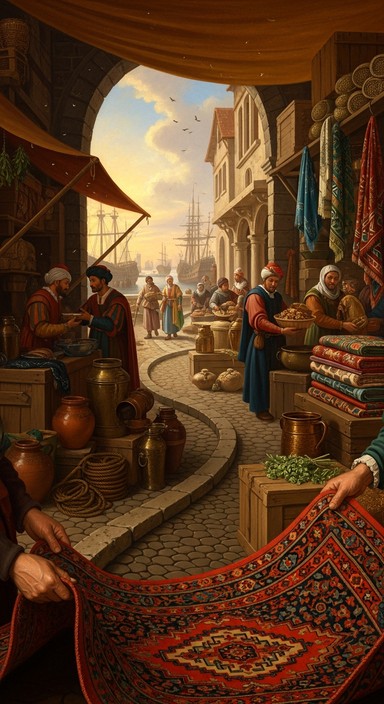 Commerce Historically Free Historic Trade Panorama Image - Commerce, Merchants, Trade ...