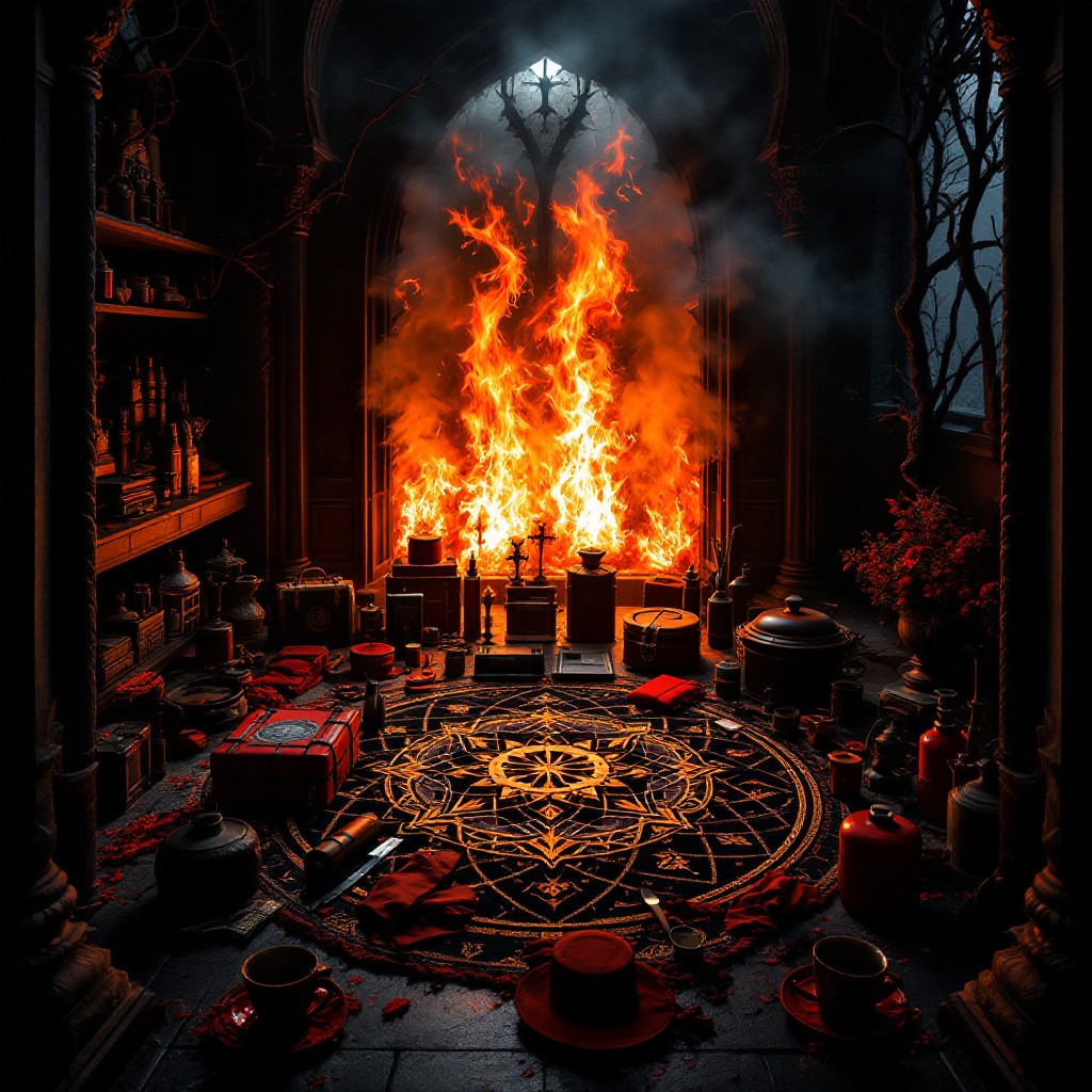 Free Sacred Fire Circle Image - Gothic, Flames, Mandala | Download at ...