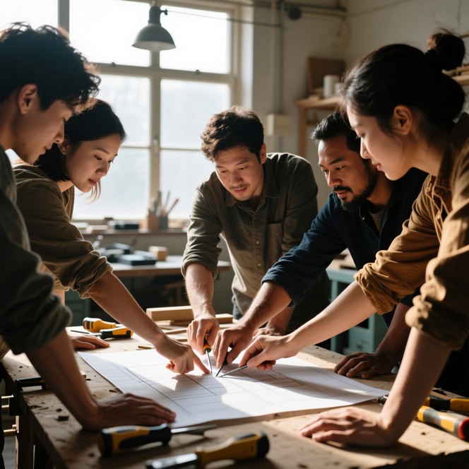 Free Teamwork in Action Image - Teamwork, Collaboration, Blueprint ...