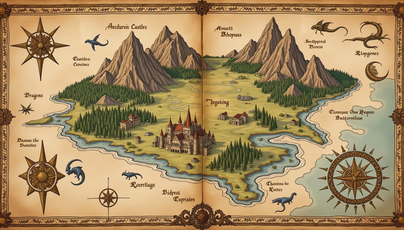 Free Medieval Fantasy Cartography Image - Fantasy, Map, Cartography ...