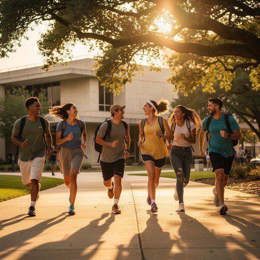 Free Campus Sunset Run Image - Students, Running, Campus | Download at ...