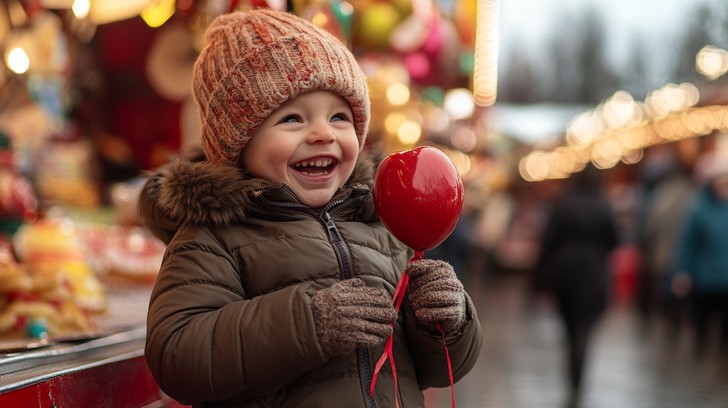 Free Joyful winter fun Image - Child, Joy, Balloon | Download at StockCake