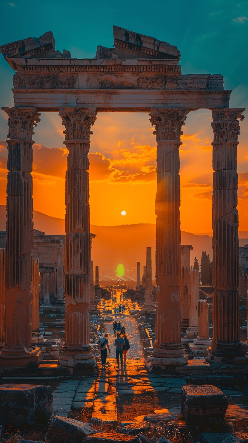 Free Sunset Ancient Ruins Image - Sunset, Ruins, History | Download at ...