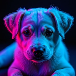 Perro Neon Free Neon Cyber Puppy Image - Puppy, Cyberpunk, Neon | Download at ...