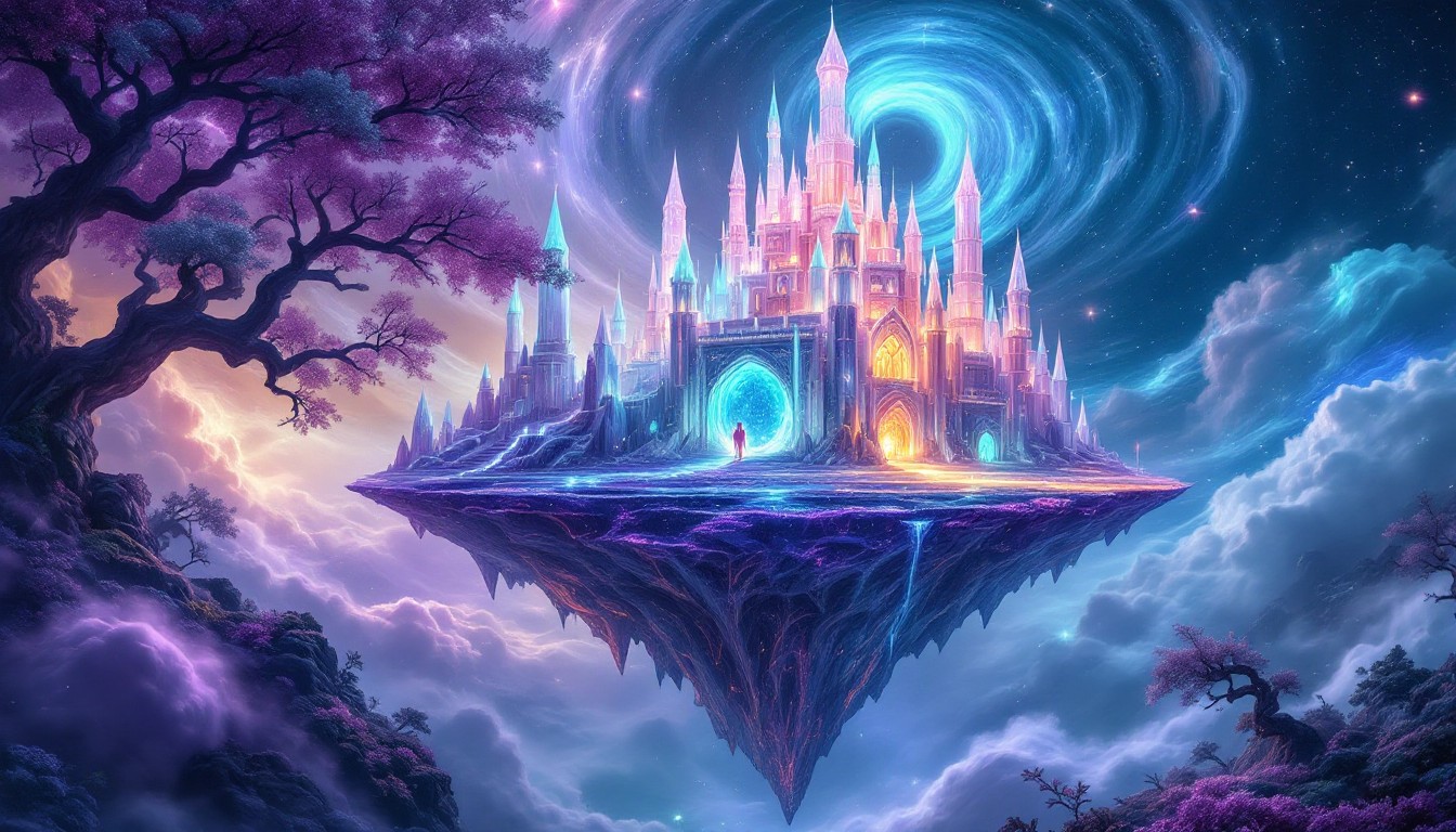 Free Floating Crystal Palace Image - Castle, Crystal, Floating ...