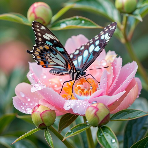 Free Butterfly Meets Bloom Image - Butterfly, Peony, Flower | Download ...