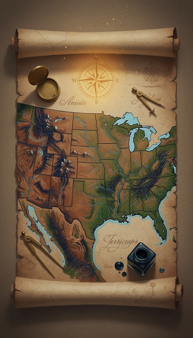 Free Antique Map Illustration Image - Map, Vintage, Parchment ...